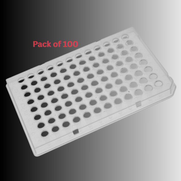 96 wells 0.2ml PCR plate half skirt